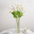Simulation Papaver Rhoeas Artificial Flowers for Table Office Room Home Decoration Ornament White