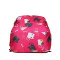 2-pack Women Laptop Backpack Cute Cat Pattern Waterproof Work Backpack College Student School Bag with Pen Pencil Case Hot Pink