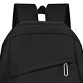 Women Solid Backpack Waterproof School Bookbag Work Backpack Black
