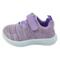 Toddler / Kid Velcro Strap Mesh Panel Lightweight Breathable Sneakers Light Purple image 2