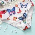 2pcs Toddler Girl Sweet Butterfly Print Swimsuit Multi-color image 3