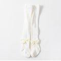 Baby / Toddler / Kid Solid Bowknot Stockings (Various colors) White