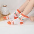 5-pairs Baby / Toddler / Kid Color Block Floral Pattern Socks Multi-color image 4