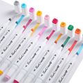 24/30-colors Double Headed Highlighter Pen for Coloring Underlining Highlighting Broad and Fine Tips School Office Stationery White