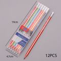 12-pack Wood Pencils Office School Home Students Stationery Supplies Red image 4