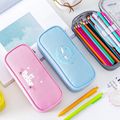 Cute Cartoon Animal Large Capacity Pen Pencil Case Zipper Pen Pouch Student Stationery Supplies Pink image 2