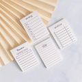 4-pack Sticky Notes 50 Sheets Review Note Weekly Planner Wishlist Message Memo Pad Note Pads Stationery Supplies Black/White