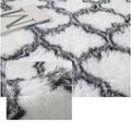 Luxury Shag Area Rug Extra Soft Comfy Tie Dye Geometric Modern Indoor Plush Fluffy Rugs for Bedroom Living Room White image 2