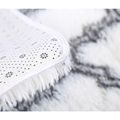 Luxury Shag Area Rug Extra Soft Comfy Tie Dye Geometric Modern Indoor Plush Fluffy Rugs for Bedroom Living Room White image 3