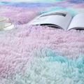Shaggy Fluffy Faux Fur Area Rug Tie Dye Luxury Modern Indoor Plush Carpet Rugs for Bedroom Living Room Multi-color image 2