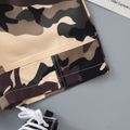 2pcs Toddler Boy Casual Camouflage Print Tee and Shorts Set White image 5