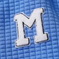 Toddler Boy Casual Letter Embroidered Textured Colorblock Bomber Jacket Blue image 4