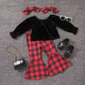 2 Stück Kleinkinder Mädchen Avantgardistisch Sweatshirt-Sets schwarz image 1