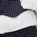 قطعتان من بدلة فتى جنتلمان للأطفال ، قميص منقوش من قطعتين وسروال طقم حفلات أبيض image 5