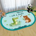 Baby Activity Crawling Play Mats Cartoon Non-slip Carpet Safety Early Education Toys Mint Green