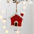Christmas Resin Hanging Decor Small Pendant Xmas Stocking Small House Gift Package Pendant for Christmas Decor Color-A image 1