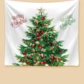 Christmas Tapestry Wall Hanging White Christmas Tapestry Wall Decor Home Hanging Picture for Bedroom Living Room Dorm Holiday Party Color-A