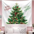 Christmas Tapestry Wall Hanging White Christmas Tapestry Wall Decor Home Hanging Picture for Bedroom Living Room Dorm Holiday Party Color-A