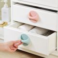 4-pack Round Self-Stick Instant Cabinet Drawer Handle Helper Auxiliary Handle Sticker Convenient Opening  Stick-on Handles for Kitchen Cabinet Drawer Window Sliding Door Wardrobe Color-A