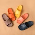 Simple Plain Cloud Slippers Soft Comfortable Home Non-slip Slippers Shower Bathroom Slippers Pink