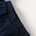 2pcs Toddler Boy Trendy Ripped Denim Jeans and Letter Print Tee Set Black