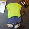 2 unidades Criança Menina Hipertátil/3D Infantil Dinossauro conjuntos de camisetas Amarelo image 2