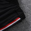 2pcs Baby Boy 95% Cotton Short-sleeve Colorblock Polo Shirt and Shorts Set MiddleAsh image 5