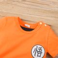 Baby Boy 95% Cotton Short-sleeve Goku Costume Romper Orange