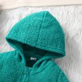 2 unidades Criança Menina Com capuz Básico conjuntos de jaquetas aquagreen image 5