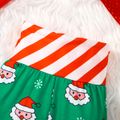 Christmas Baby Boy/Girl Striped Spliced Allover Santa/Deer Print Pants Green image 4