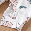 Baby Boy/Girl 95% Cotton Long-sleeve Faux-two Milk Bottle Print Jumpsuit Multi-color image 5
