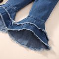 Toddler Girl Trendy Denim Elasticized Flared Jeans Blue image 3