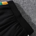 Rugby Match 2pcs Toddler Boy Playful Colorblock Pullover Sweatshirt and Pants Set Black image 4