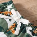 2pcs Baby Boy Letter Print Tank Top and Camouflage Shorts Set Flecked Grey image 5