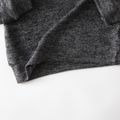 Toddler Boy/Girl Turtleneck Solid Color Sweater Grey image 5
