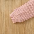 2-piece Toddler Boy/Girl Cable Knit Textured Hoodie Sweatshirt and Pants Set Pink