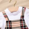 Baby Boy/Girl Faux-two Short-sleeve Plaid Romper PLAID image 3