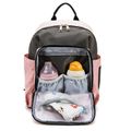 Multi-compartment Diaper Bag Backpack Large Capacity Multifunction Mommy Maternity Bag Backpack Pink