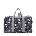 Diaper Bag Tote Geometric Print Multifunction Mom Bag Travel Diaper Tote Stylish Durable Handbag Black