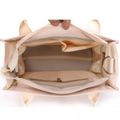 Bolsa de fraldas bolsa mãe bolsa multifuncional de grande capacidade com alça de ombro ajustável Cor Bege image 4