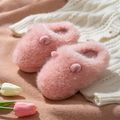 Toddler / Kid Cartoon Fluffy Thermal Slippers Pink image 1
