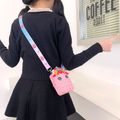 Kids Silicone Sensory Unicorn Toy Mini Coin Purse Crossbody Shoulder Bag Pink