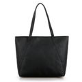 Women Large Capacity Simple Black Tote Bag Black
