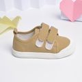 Toddler / Kid Dual Velcro Simple Yellow Canvas Shoes Yellow