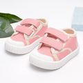 Toddler Velcro Pink Canvas Shoes Pink image 2