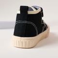 Toddler / Kid High Top Lace Up Velcro Canvas Shoes Black image 5