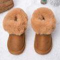 Toddler / Kid Fluffy Trim Thermal Snow Boots Coffee image 3