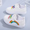 Toddler / Kid Rainbow Graphic White Sneakers White