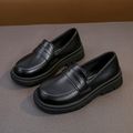 Toddler / Kid Simple Plain Slip-on Loafers Black