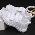 Toddler / Kid Dual Velcro Breathable Mesh Sneakers White